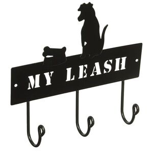 DEI Dog Pet Leash Metal Rack - "My Leash" Hanger